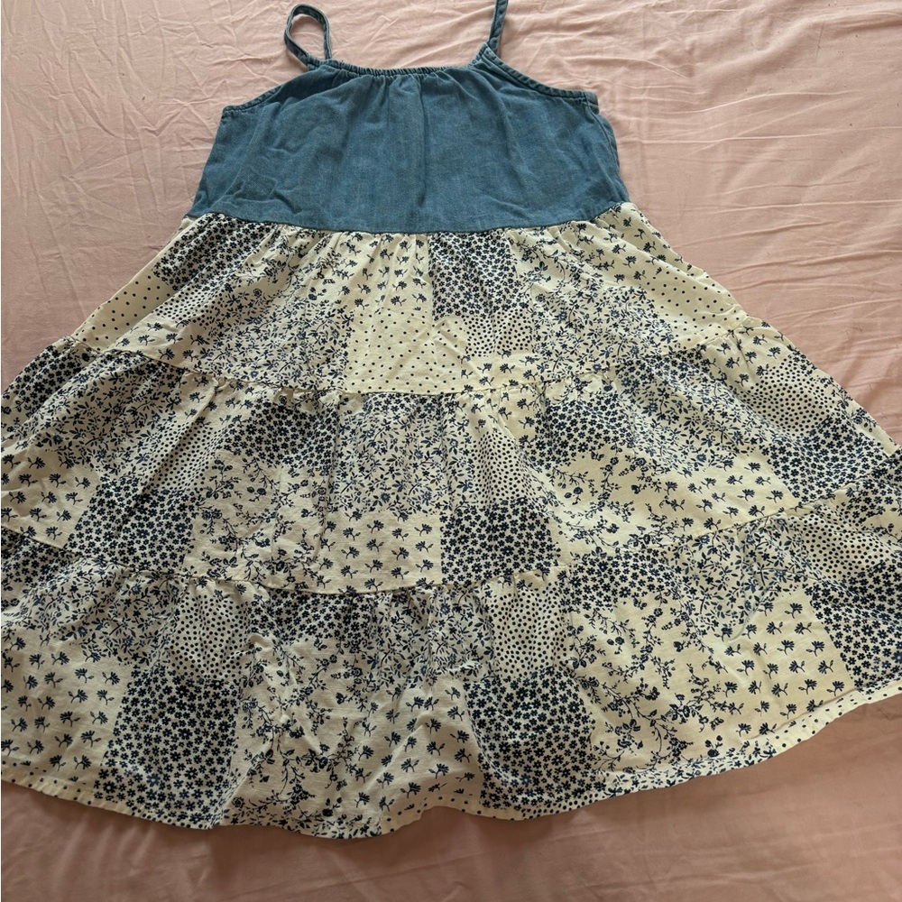 OshKosh B'gosh Denim and Cream Patchwork Dress